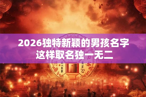 2026独特新颖的男孩名字 这样取名独一无二 2026独特新颖的男孩名字 这样取名独一无二