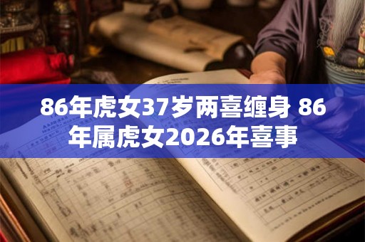 86年虎女37岁两喜缠身 86年属虎女2026年喜事