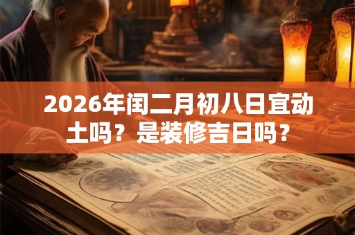 2026年闰二月初八日宜动土吗？是装修吉日吗？