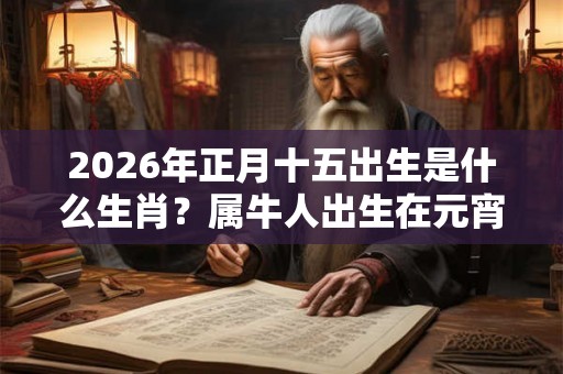 2026年正月十五出生是什么生肖？属牛人出生在元宵节命好不好？