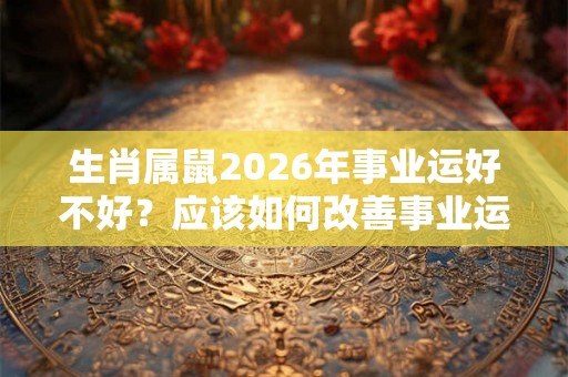 生肖属鼠2026年事业运好不好？应该如何改善事业运？