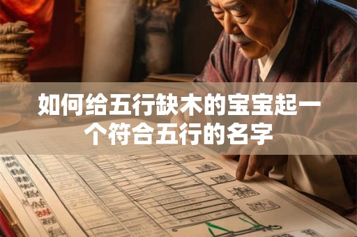 如何给五行缺木的宝宝起一个符合五行的名字 如何给五行缺木的宝宝起一个符合五行的名字