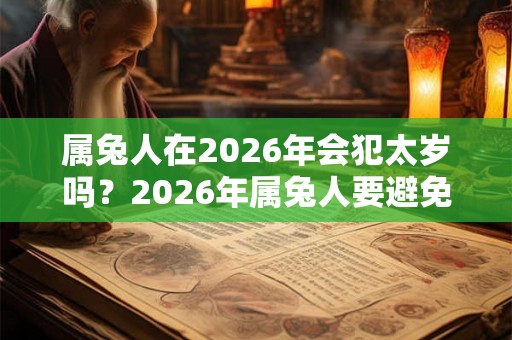 属兔人在2026年会犯太岁吗？2026年属兔人要避免什么颜色？