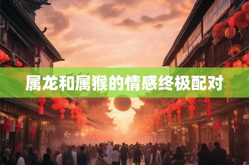 属龙和属猴的情感终极配对