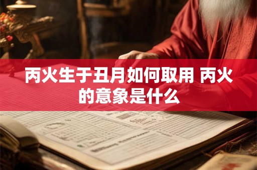 丙火生于丑月如何取用 丙火的意象是什么