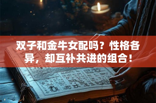 双子和金牛女配吗？性格各异，却互补共进的组合！