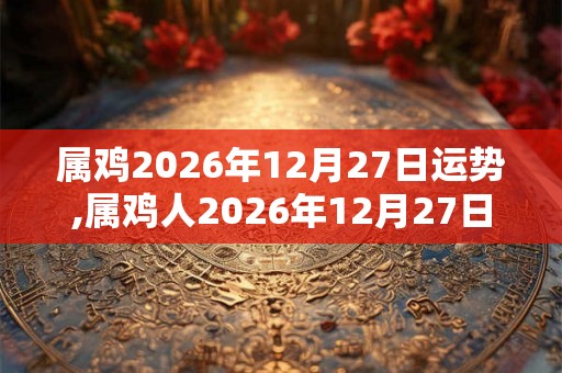 属鸡2026年12月27日运势,属鸡人2026年12月27日财运,生肖鸡2026年12月27日运势