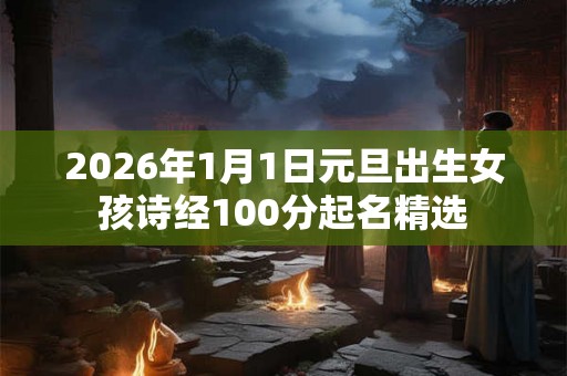 2026年1月1日元旦出生女孩诗经100分起名精选