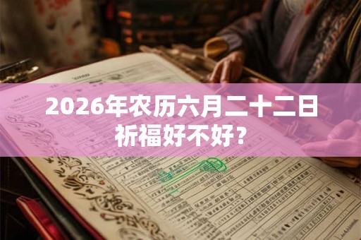 2026年农历六月二十二日祈福好不好? 2026年农历六月二十二日祈福好不好?