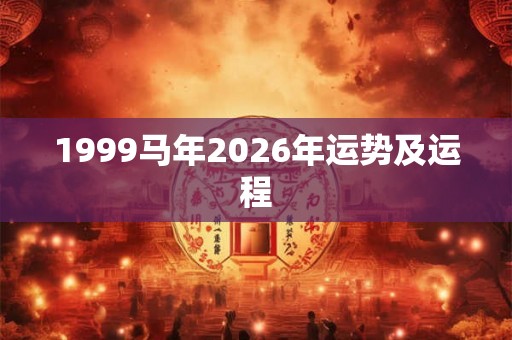 1999马年2026年运势及运程 1999马年2026年运势及运程