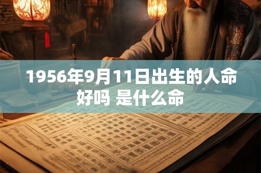 1956年9月11日出生的人命好吗 是什么命