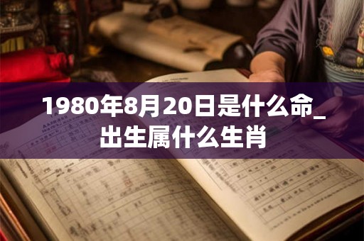 1980年8月20日是什么命_出生属什么生肖