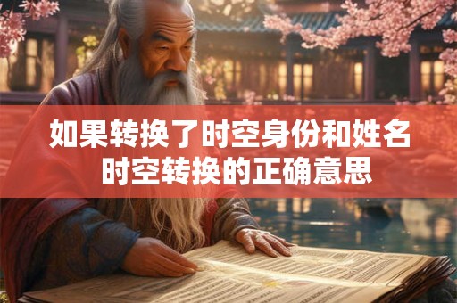 如果转换了时空身份和姓名  时空转换的正确意思