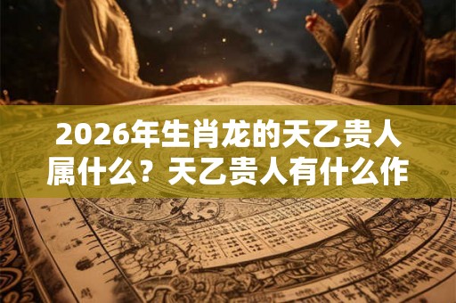 2026年生肖龙的天乙贵人属什么?天乙贵人有什么作用? 2026年生肖龙的天乙贵人属什么?天乙贵人有什么作用?