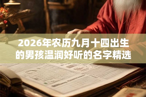 2026年农历九月十四出生的男孩温润好听的名字精选