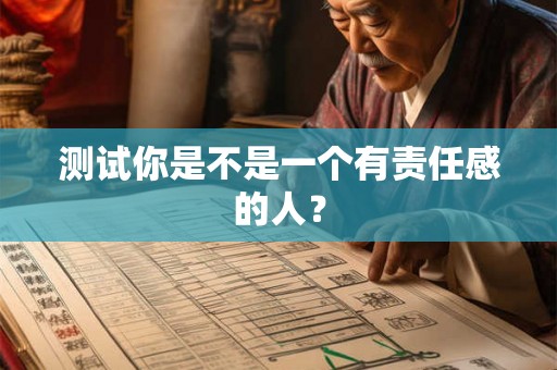 测试你是不是一个有责任感的人？