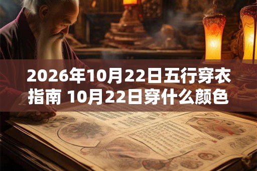 2026年10月22日五行穿衣指南 10月22日穿什么颜色衣服