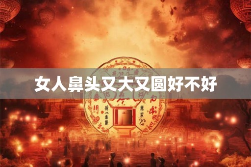 女人鼻头又大又圆好不好