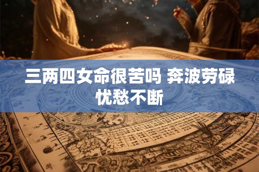 三两四女命很苦吗 奔波劳碌忧愁不断