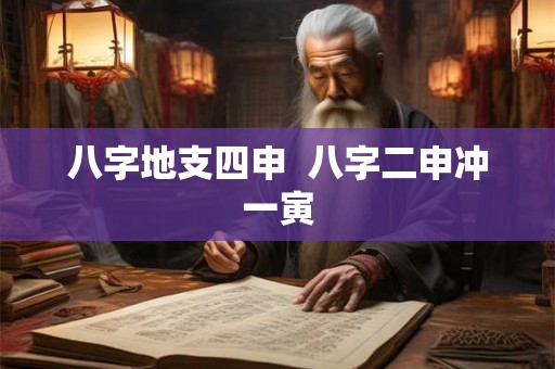八字地支四申  八字二申冲一寅