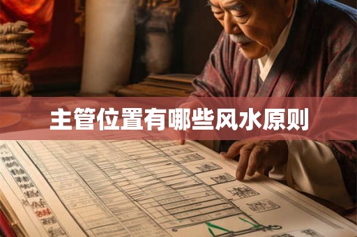 主管位置有哪些风水原则