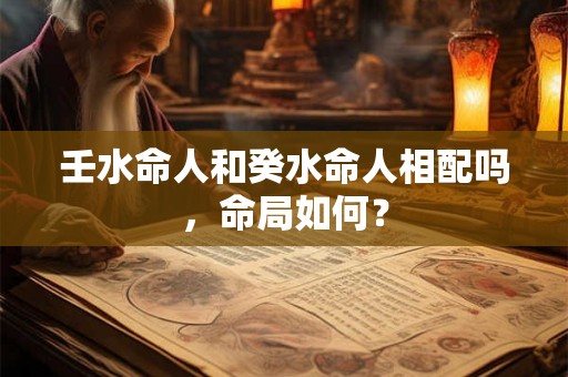 壬水命人和癸水命人相配吗，命局如何？