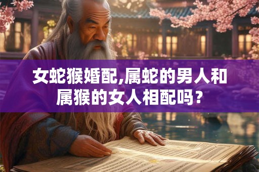女蛇猴婚配,属蛇的男人和属猴的女人相配吗？