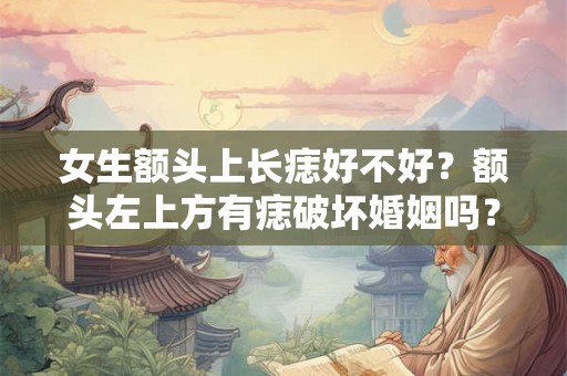 女生额头上长痣好不好？额头左上方有痣破坏婚姻吗？