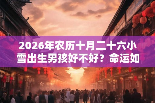 2026年农历十月二十六小雪出生男孩好不好？命运如何？