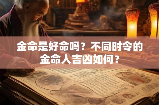金命是好命吗？不同时令的金命人吉凶如何？