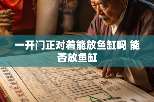 一开门正对着能放鱼缸吗 能否放鱼缸