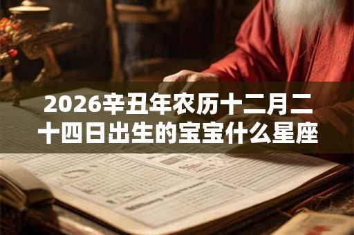 2026辛丑年农历十二月二十四日出生的宝宝什么星座？