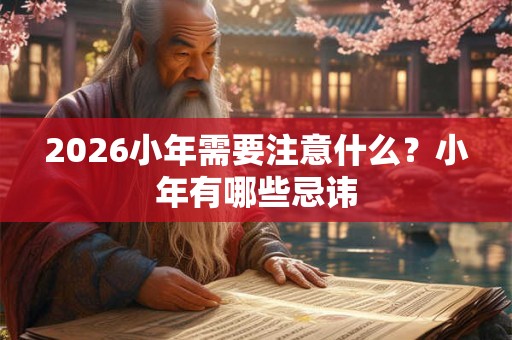 2026小年需要注意什么？小年有哪些忌讳