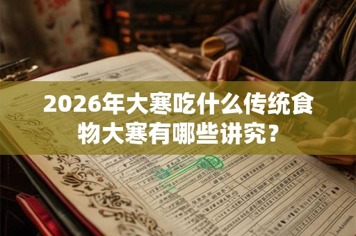 2026年大寒吃什么传统食物大寒有哪些讲究？