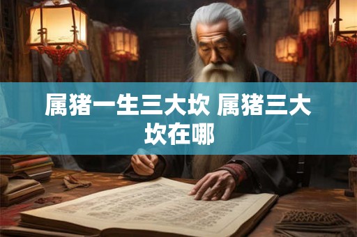 属猪一生三大坎 属猪三大坎在哪