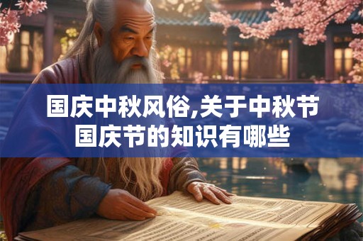 国庆中秋风俗,关于中秋节国庆节的知识有哪些 国庆中秋风俗,关于中秋节国庆节的知识有哪些