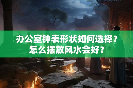 办公室钟表形状如何选择？怎么摆放风水会好？