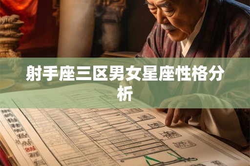 射手座三区男女星座性格分析