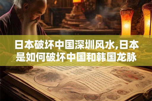 日本破坏中国深圳风水,日本是如何破坏中国和韩国龙脉的？