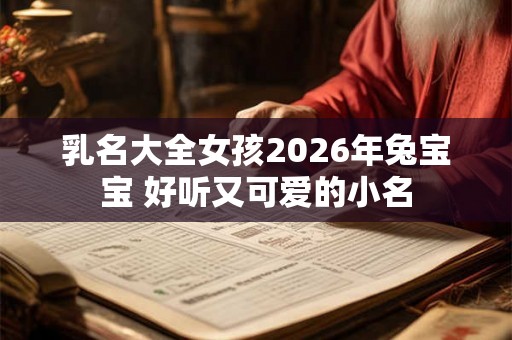 乳名大全女孩2026年兔宝宝 好听又可爱的小名