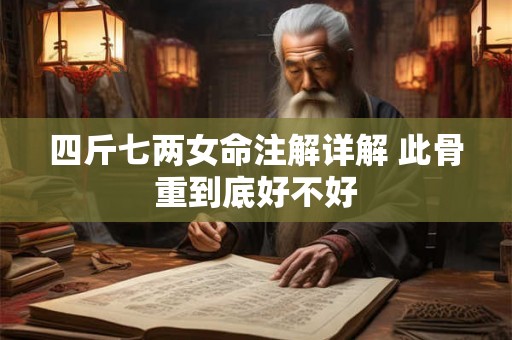 四斤七两女命注解详解 此骨重到底好不好