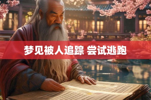 梦见被人追踪 尝试逃跑