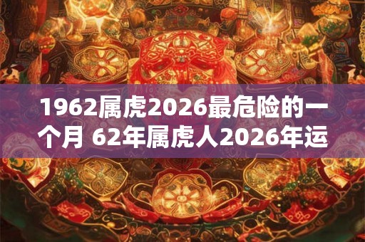 1962属虎2026最危险的一个月 62年属虎人2026年运势如何