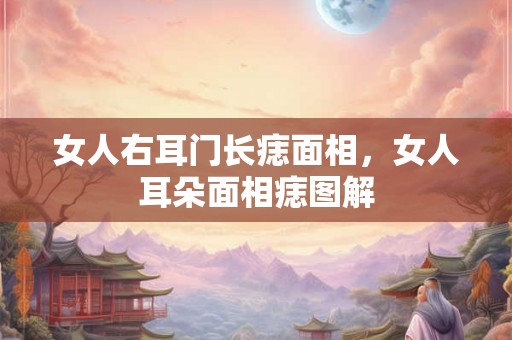 女人右耳门长痣面相，女人耳朵面相痣图解