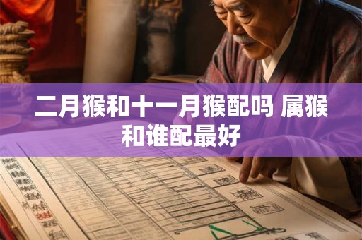 二月猴和十一月猴配吗 属猴和谁配最好