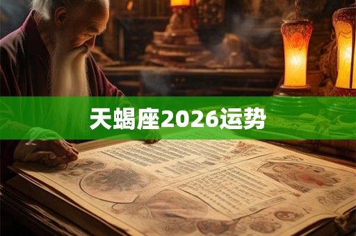 天蝎座2026运势