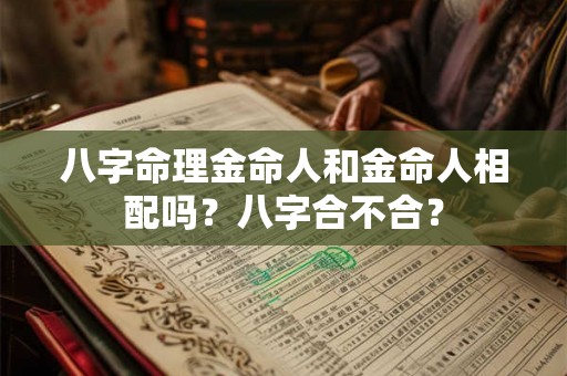 八字命理金命人和金命人相配吗？八字合不合？