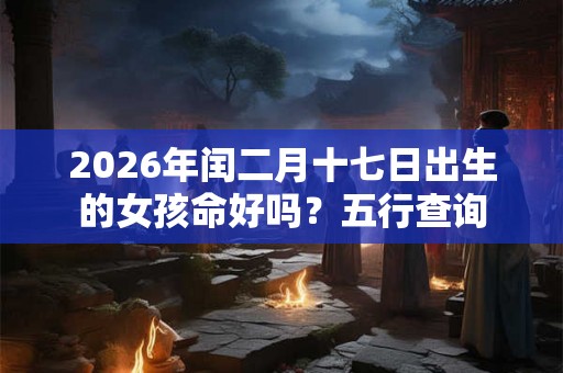 2026年闰二月十七日出生的女孩命好吗?五行查询 2026年闰二月十七日出生的女孩命好吗?五行查询