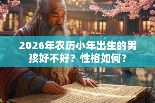 2026年农历小年出生的男孩好不好?性格如何? 2026年农历小年出生的男孩好不好?性格如何?