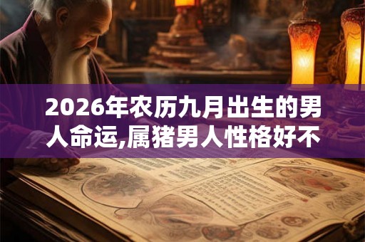 2026年农历九月出生的男人命运,属猪男人性格好不好？